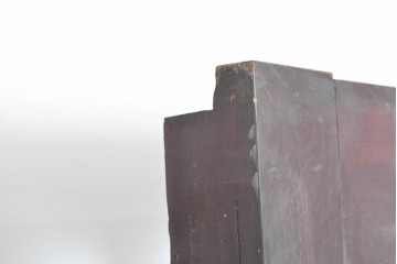 アンティーク建具　明治から大正期　狐格子が目を引く蔵戸1枚　(R-087466)