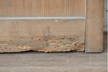 アンティーク建具　明治から大正期　素朴な格子が味わい深い障子蔵戸1枚　(R-087467)