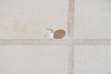 アンティーク建具　明治から大正期　素朴な格子が味わい深い障子蔵戸1枚　(R-087467)