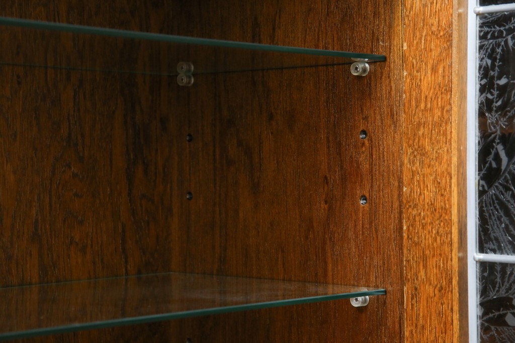 中古　美品　三越家具(現カントリーハウス)　Brugge(ブルージュ)　素材の美しさが引き立つステンドグラス入りのサイドボード　(R-087478)