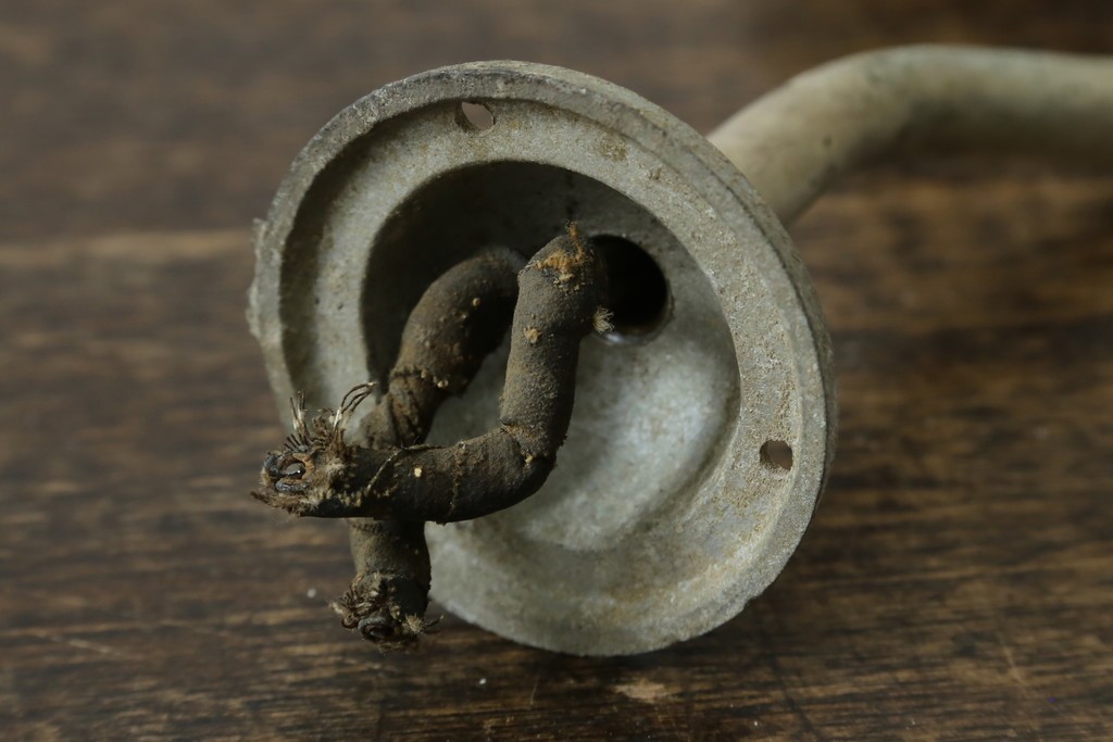 和製アンティーク　昭和初期　丸いシェードが可愛らしいレトロなウォールライト　(R-087481)