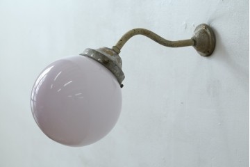 和製アンティーク　昭和初期　丸いシェードが可愛らしいレトロなウォールライト　(R-087481)