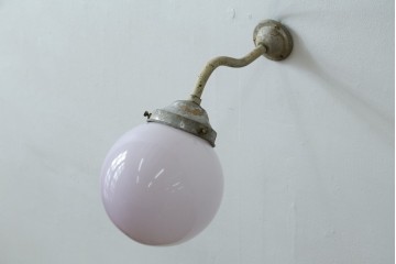 和製アンティーク　昭和初期　丸いシェードが可愛らしいレトロなウォールライト　(R-087481)