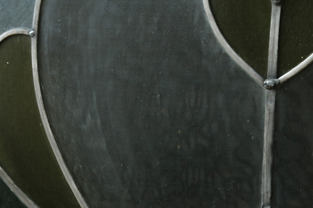 アンティーク建具　希少!!　大正ロマンの趣漂う洋館のステンドグラス入り窓　(R-087483)