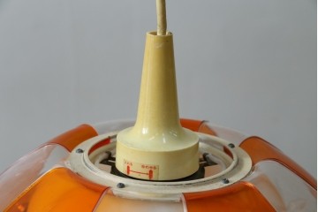 和製ヴィンテージ　昭和レトロ　ナショナル(National、松下電工)　レトロポップなペンダントライト　(R-087484)