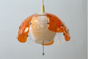 和製ヴィンテージ　昭和レトロ　ナショナル(National、松下電工)　レトロポップなペンダントライト　(R-087484)