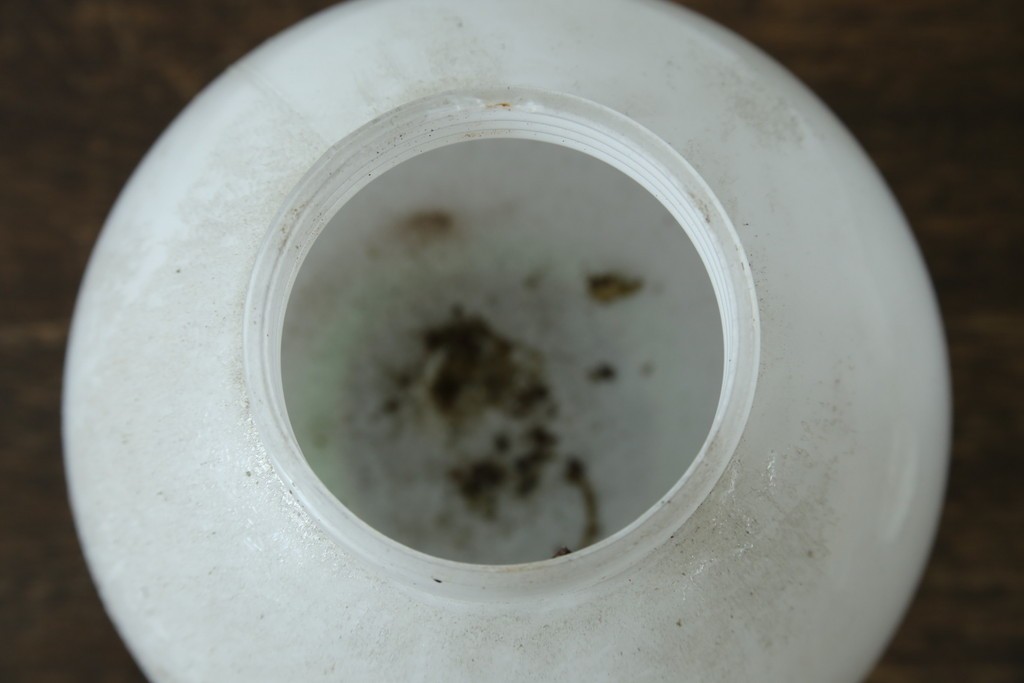 《引っ掛けシーリング式ペンダントライト加工費込み》和製ヴィンテージ　球形シェードのシーリングライト　(R-087485)