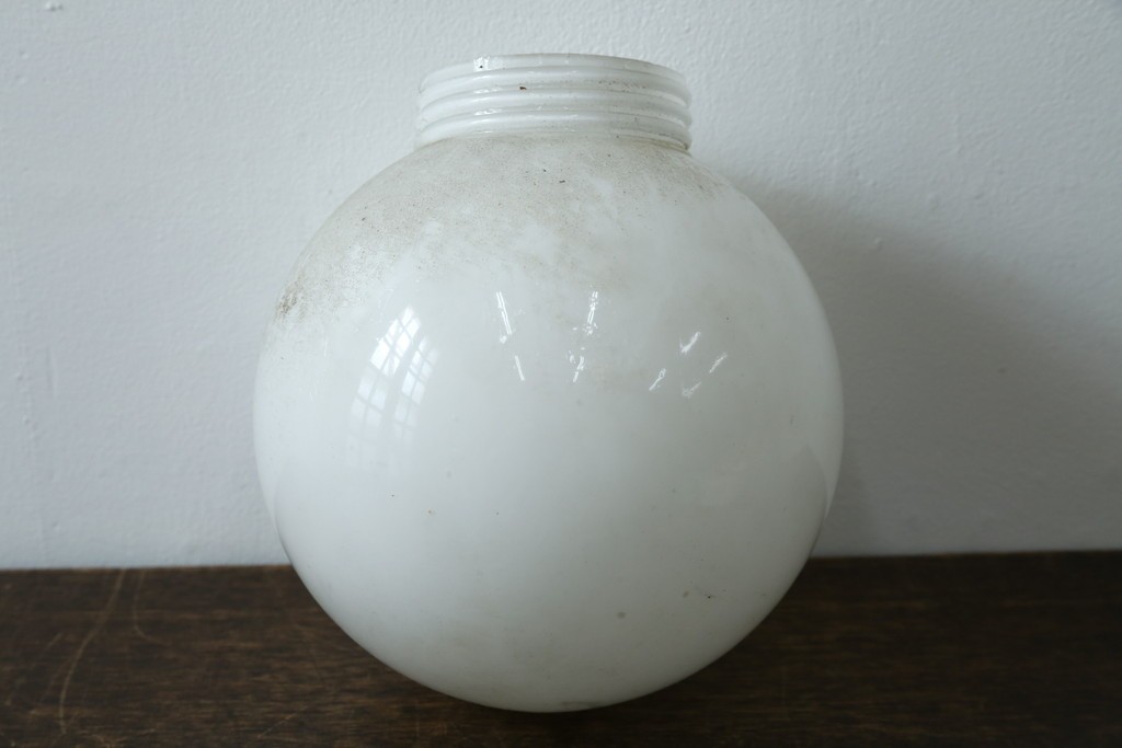 《引っ掛けシーリング式ペンダントライト加工費込み》和製ヴィンテージ　球形シェードのシーリングライト　(R-087485)