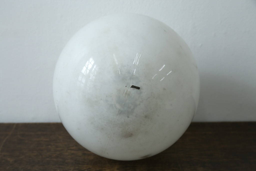 《引っ掛けシーリング式ペンダントライト加工費込み》和製ヴィンテージ　球形シェードのシーリングライト　(R-087485)