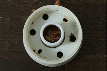 《引っ掛けシーリング式ペンダントライト加工費込み》和製ヴィンテージ　球形シェードのシーリングライト　(R-087485)