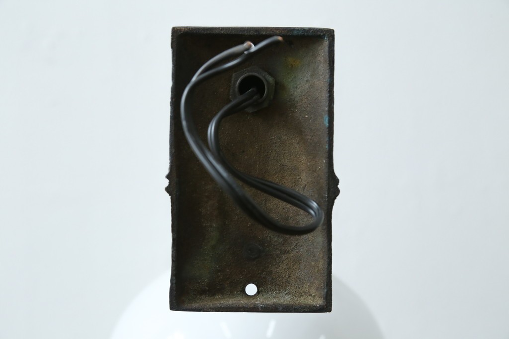 和製アンティーク　アームの意匠と切子細工が魅力のウォールライト　(R-087488)