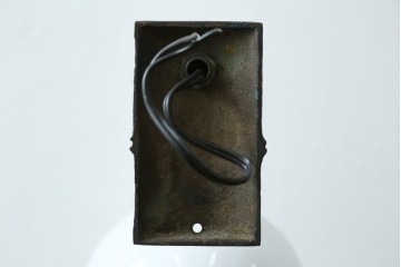 和製アンティーク　アームの意匠と切子細工が魅力のウォールライト　(R-087488)