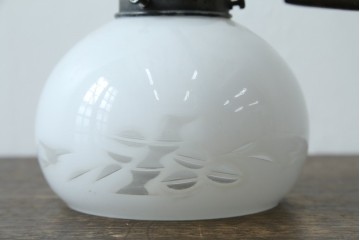 和製アンティーク　アームの意匠と切子細工が魅力のウォールライト　(R-087488)