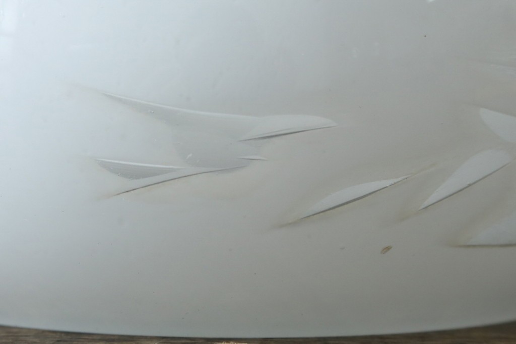 和製アンティーク　アームの意匠と切子細工が魅力のウォールライト　(R-087488)