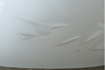 和製アンティーク　アームの意匠と切子細工が魅力のウォールライト　(R-087488)