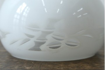 和製アンティーク　アームの意匠と切子細工が魅力のウォールライト　(R-087488)