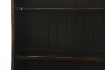 中古　希少な廃番品　北海道民芸家具　格子意匠が印象的な本棚　(R-087491)