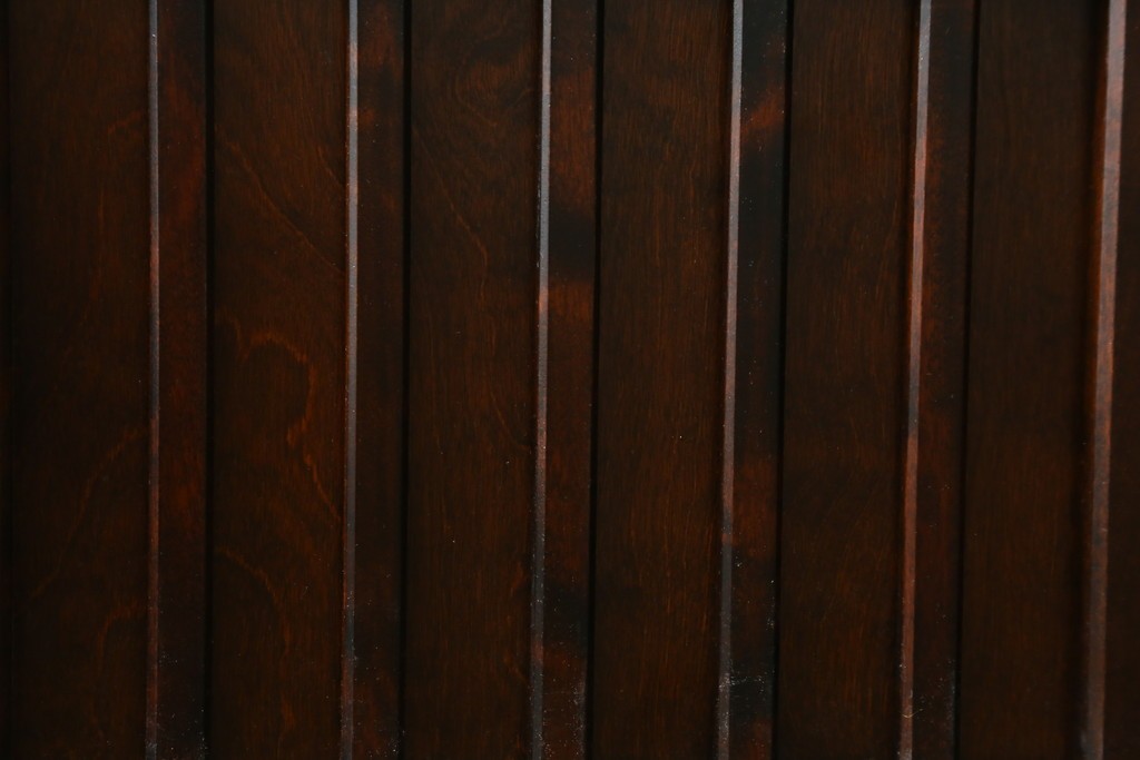 中古　希少な廃番品　北海道民芸家具　格子意匠が印象的な本棚　(R-087491)