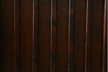 中古　希少な廃番品　北海道民芸家具　格子意匠が印象的な本棚　(R-087491)