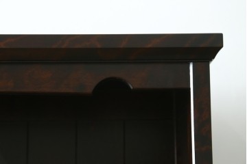 中古　希少な廃番品　北海道民芸家具　格子意匠が印象的な本棚　(R-087491)