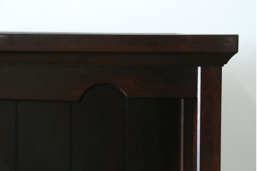 中古　希少な廃番品　北海道民芸家具　格子意匠が印象的な本棚　(R-087492)