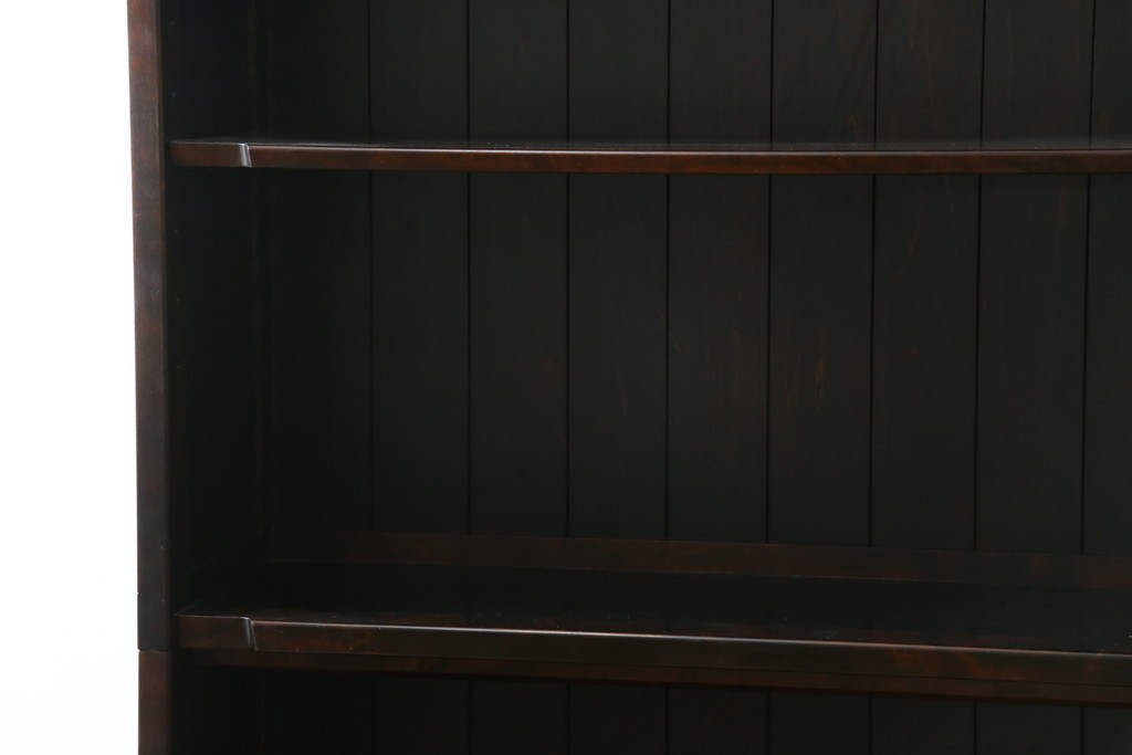 中古　希少な廃番品　北海道民芸家具　格子意匠が印象的な本棚　(R-087492)