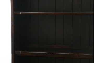 中古　希少な廃番品　北海道民芸家具　格子意匠が印象的な本棚　(R-087492)