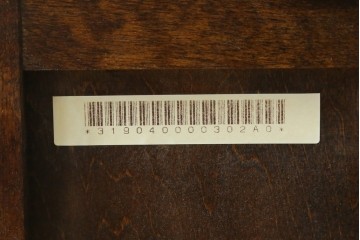 中古　希少な廃番品　北海道民芸家具　格子意匠が印象的な本棚　(R-087492)