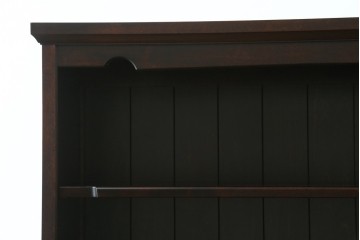 中古　希少な廃番品　北海道民芸家具　格子意匠が印象的な本棚　(R-087492)