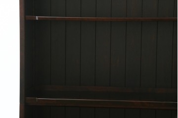 中古　希少な廃番品　北海道民芸家具　格子意匠が印象的な本棚　(R-087492)