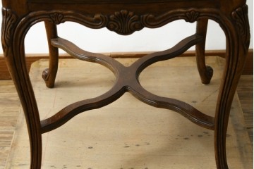 中古　DREXEL HERITAGE(ドレクセルヘリテイジ)　優雅な曲線が美しいサイドテーブル　(R-087493)