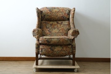 中古　美品　DREXEL HERITAGE(ドレクセルヘリテイジ)　花柄が目を引くリクライニングソファ　(R-087496)