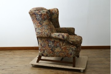 中古　美品　DREXEL HERITAGE(ドレクセルヘリテイジ)　花柄が目を引くリクライニングソファ　(R-087496)