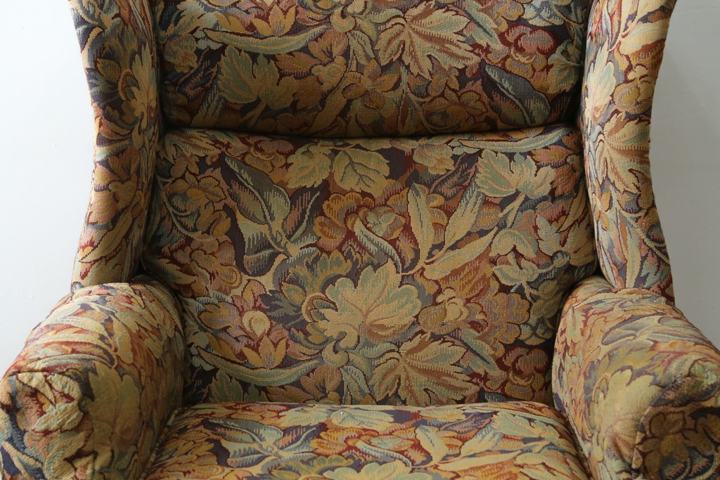 中古　美品　DREXEL HERITAGE(ドレクセルヘリテイジ)　花柄が目を引くリクライニングソファ　(R-087496)