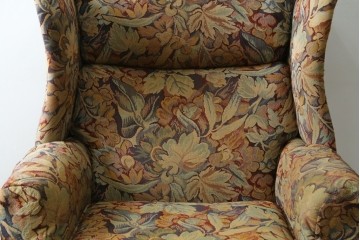 中古　美品　DREXEL HERITAGE(ドレクセルヘリテイジ)　花柄が目を引くリクライニングソファ　(R-087496)