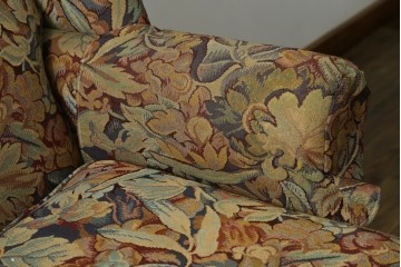 中古　美品　DREXEL HERITAGE(ドレクセルヘリテイジ)　花柄が目を引くリクライニングソファ　(R-087496)