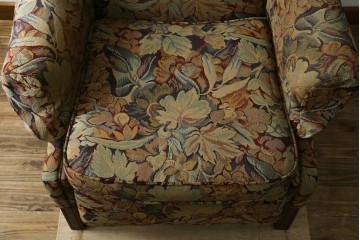 中古　美品　DREXEL HERITAGE(ドレクセルヘリテイジ)　花柄が目を引くリクライニングソファ　(R-087496)