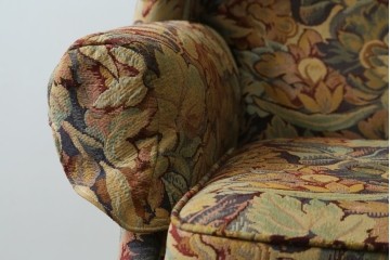 中古　美品　DREXEL HERITAGE(ドレクセルヘリテイジ)　花柄が目を引くリクライニングソファ　(R-087496)