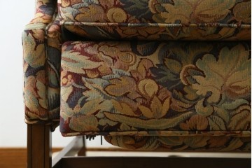 中古　美品　DREXEL HERITAGE(ドレクセルヘリテイジ)　花柄が目を引くリクライニングソファ　(R-087496)