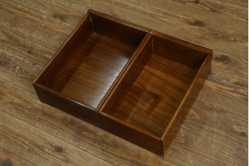 中古　美品　タモ材　格子戸の水屋箪笥サイドボード　(R-087498)