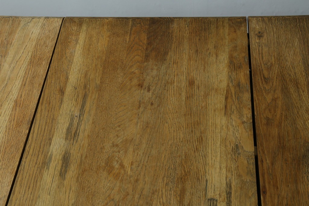 中古　CRASH GATE(クラッシュゲート)取り扱い　Knot antiques(ノットアンティークス)　オーク材　クラシカルなターンレッグのMERZ(メルツ)エクステンションテーブル　(R-087503)