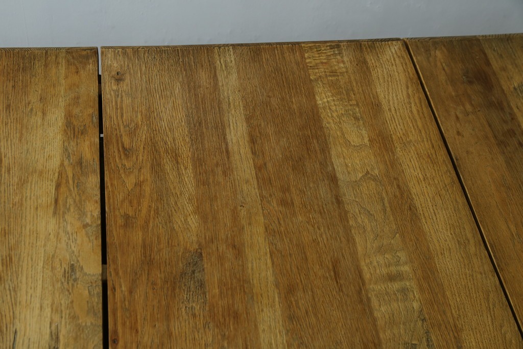 中古　CRASH GATE(クラッシュゲート)取り扱い　Knot antiques(ノットアンティークス)　オーク材　クラシカルなターンレッグのMERZ(メルツ)エクステンションテーブル　(R-087503)