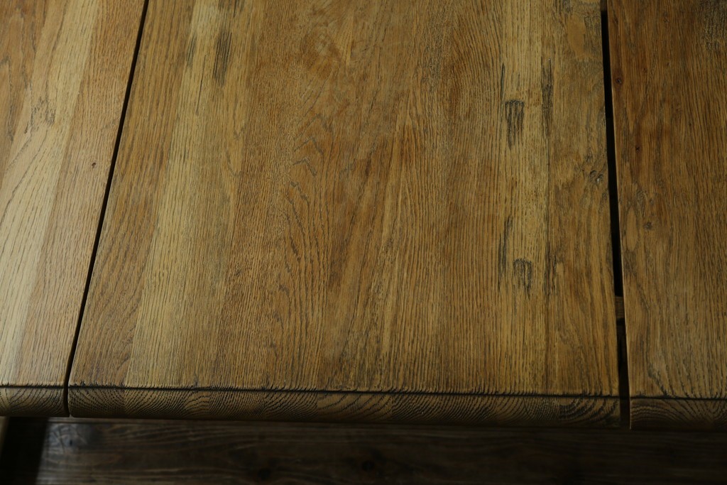 中古　CRASH GATE(クラッシュゲート)取り扱い　Knot antiques(ノットアンティークス)　オーク材　クラシカルなターンレッグのMERZ(メルツ)エクステンションテーブル　(R-087503)