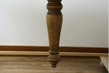 中古　CRASH GATE(クラッシュゲート)取り扱い　Knot antiques(ノットアンティークス)　オーク材　クラシカルなターンレッグのMERZ(メルツ)エクステンションテーブル　(R-087503)