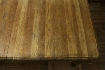 中古　CRASH GATE(クラッシュゲート)取り扱い　Knot antiques(ノットアンティークス)　オーク材　クラシカルなターンレッグのMERZ(メルツ)エクステンションテーブル　(R-087503)