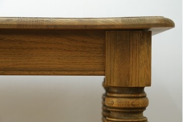 中古　CRASH GATE(クラッシュゲート)取り扱い　Knot antiques(ノットアンティークス)　オーク材　クラシカルなターンレッグのMERZ(メルツ)エクステンションテーブル　(R-087503)