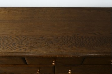 中古　北海道勇峰工芸　ナラ材　木肌が美しいチェスト　(R-087504)