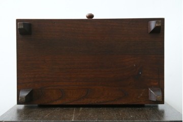 中古　松本民芸家具　欅材　和洋折衷の空間に馴染みの良い524型小鏡台　(R-087506)