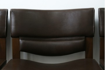 中古　美品　CONDE HOUSE(カンディハウス)　BOLS(ボルス)　本革シートのダイニングチェア4脚セット　現行定価(4脚合計)約64万円　(R-087507)