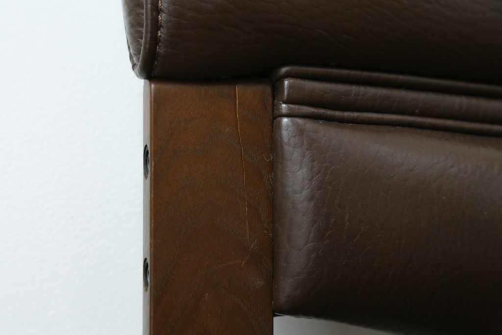 中古　美品　CONDE HOUSE(カンディハウス)　BOLS(ボルス)　本革シートのダイニングチェア4脚セット　現行定価(4脚合計)約64万円　(R-087507)